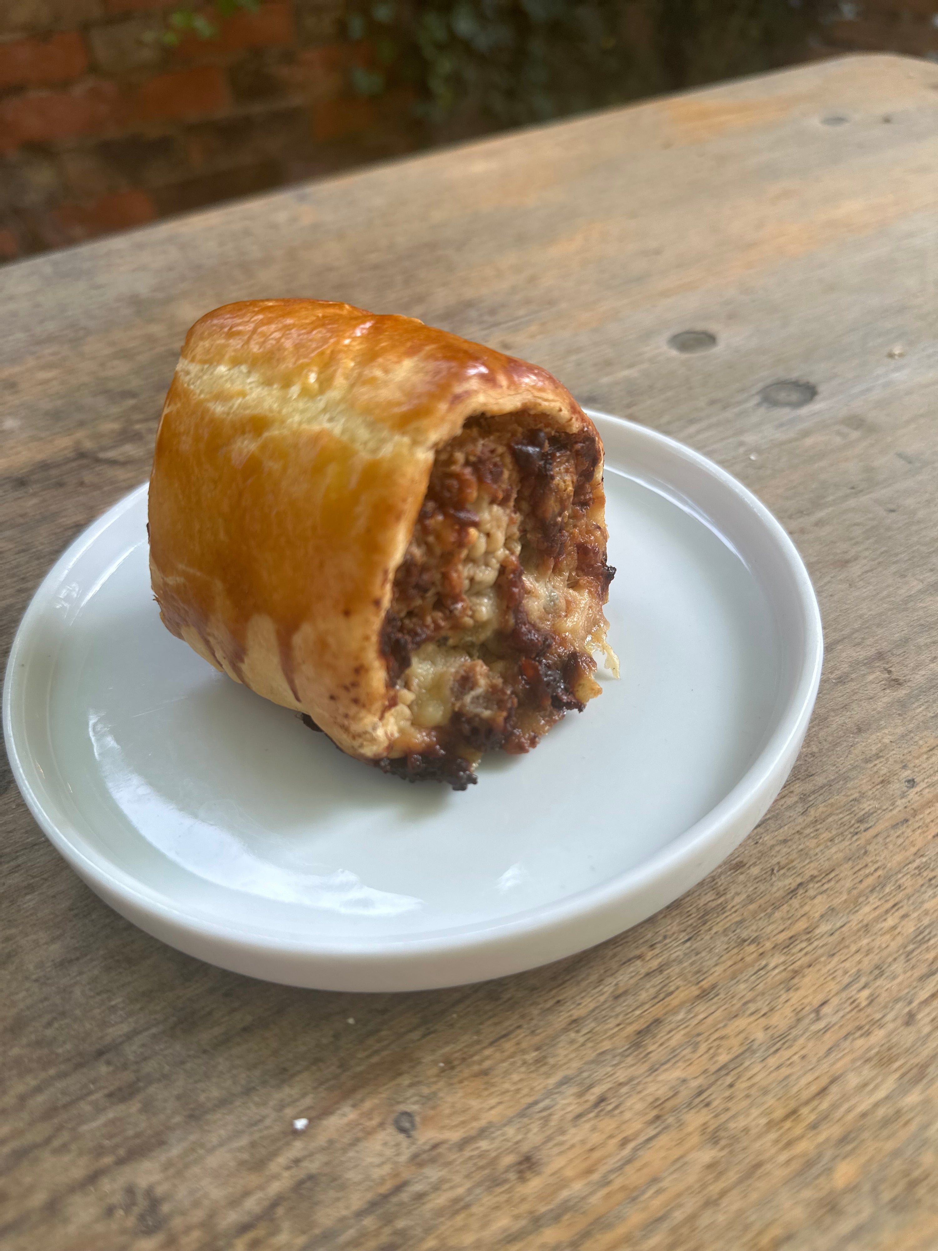 Box of Cropwell Bishop Stilton & Onion Marmalade Sausage Roll (4 per box)