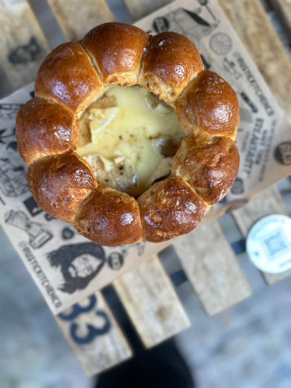 Rustic Christmas Camembert wreath