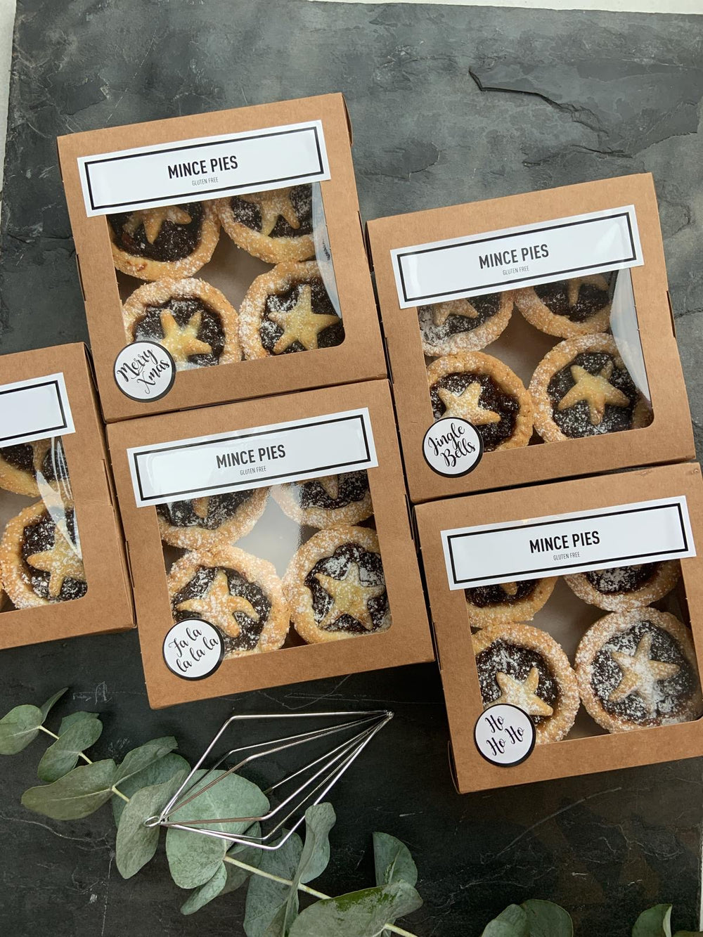 Caked Gluten Free Mince pies - Box of 4