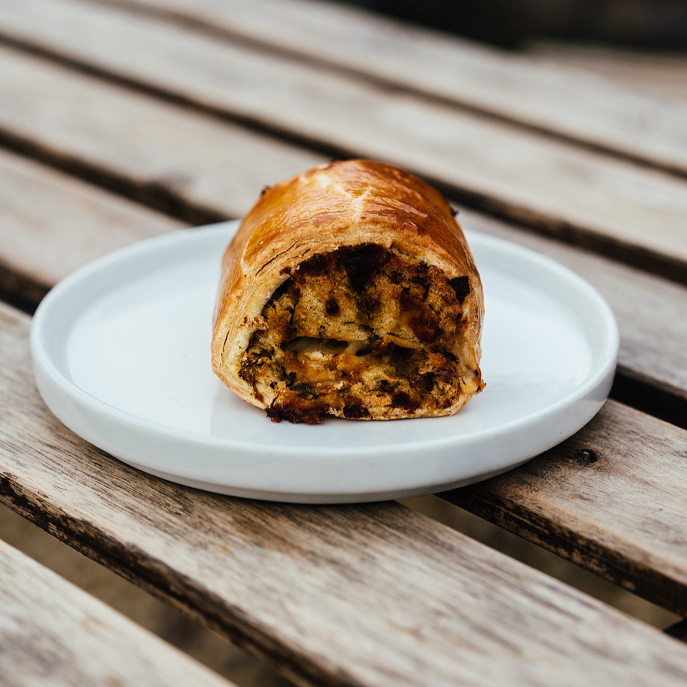 RKD leek & cheddar Sausage Roll